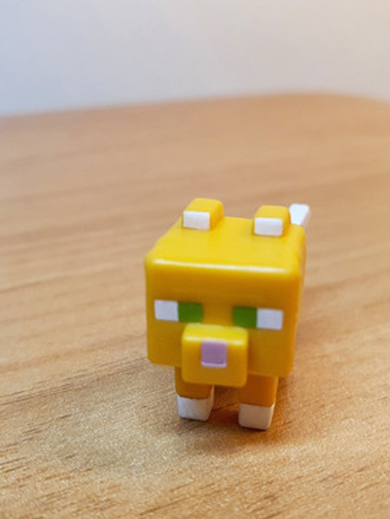 Figura Minecraft - Tabby Cat - Mini Mattel 4