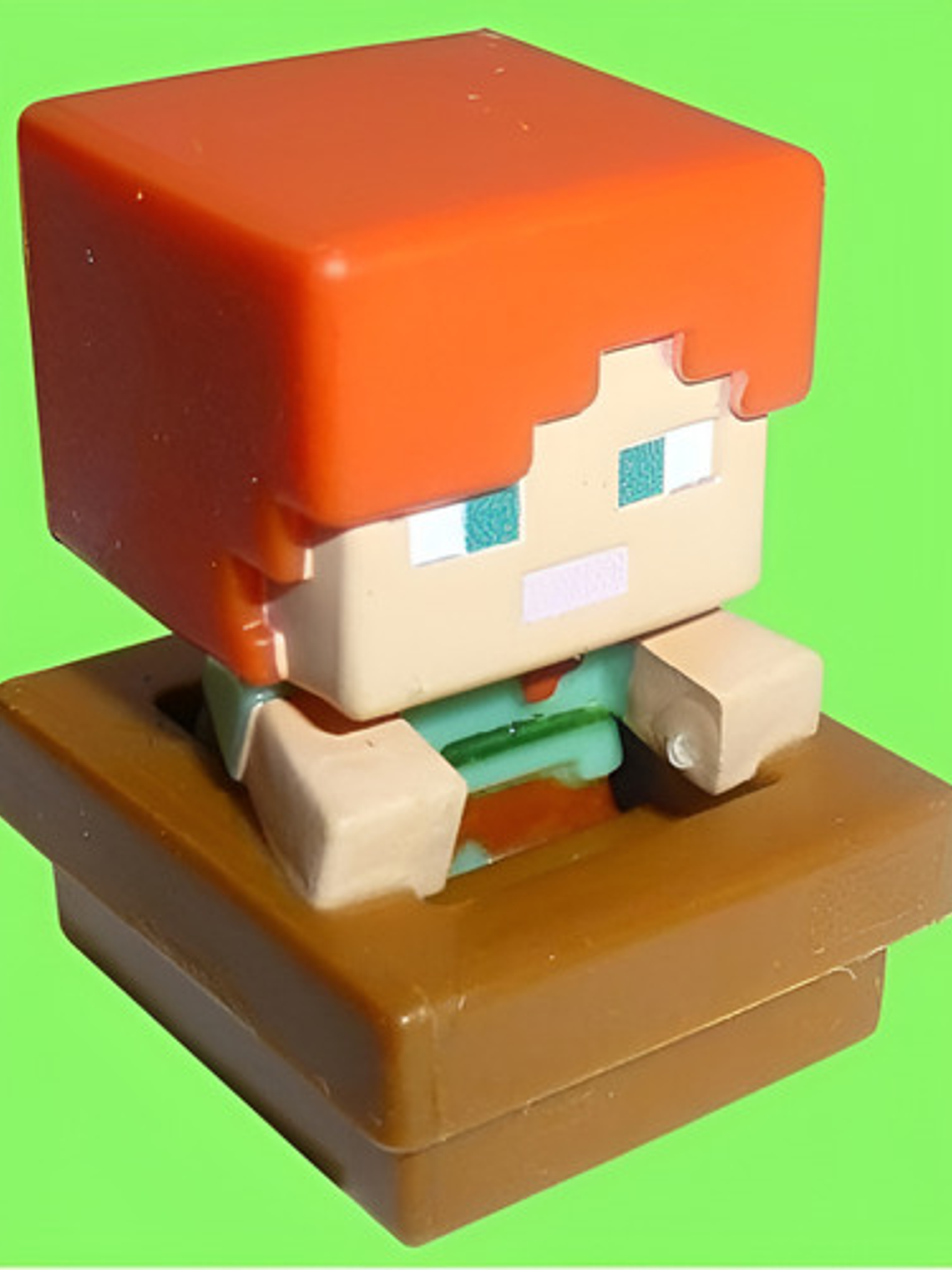 Figura Minecraft - Alex In Boat - Mini Mattel 1