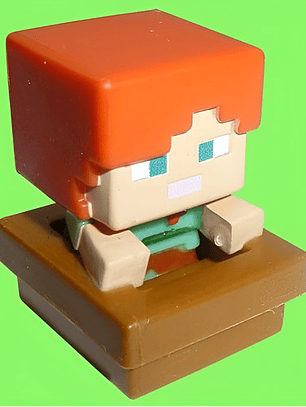 Figura Minecraft - Alex In Boat - Mini Mattel