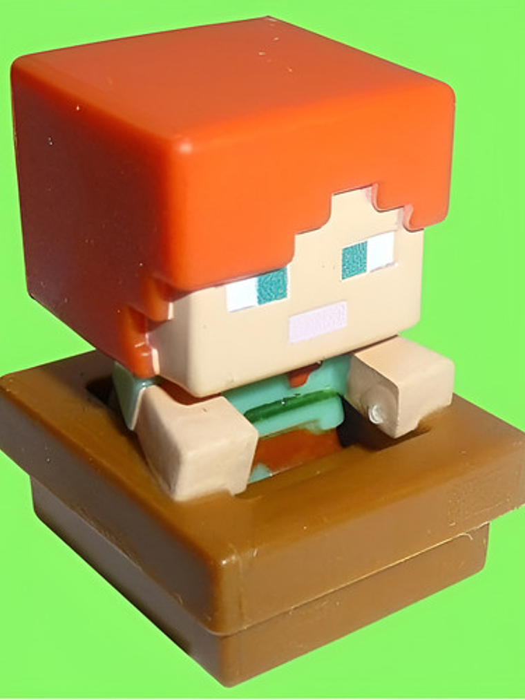 Figura Minecraft - Alex In Boat - Mini Mattel 1