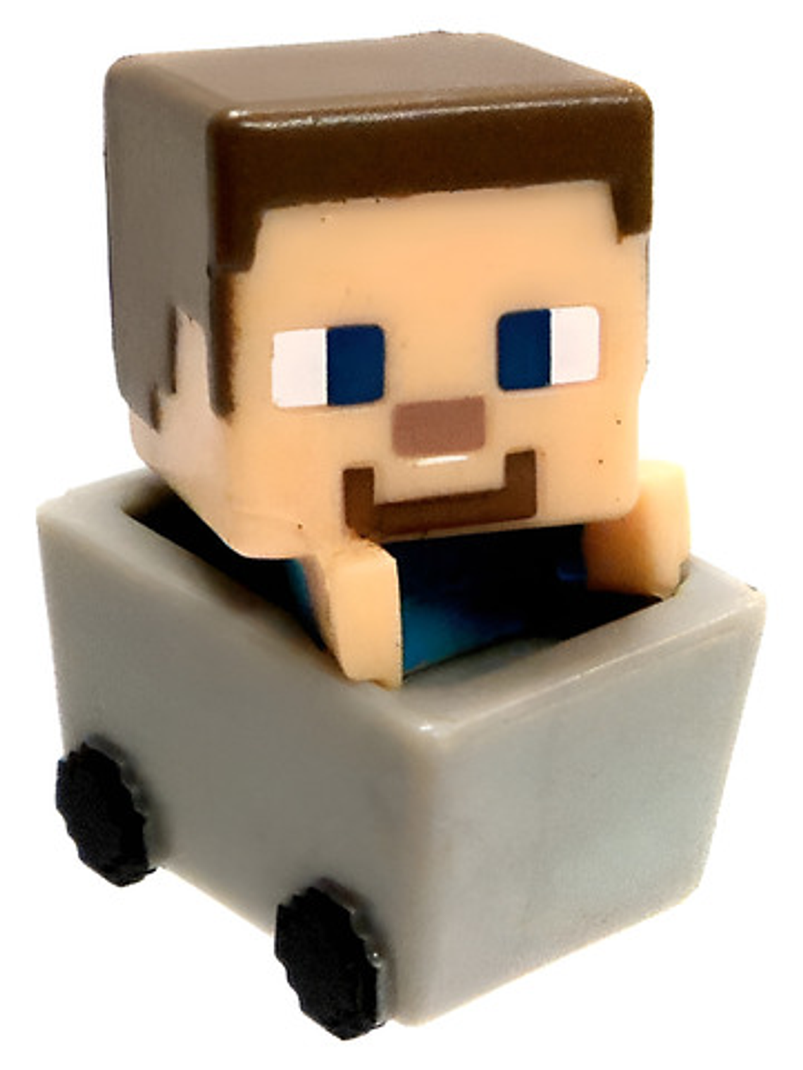 Figura Minecraft - Fishing In Minecart - Mini Mattel 1