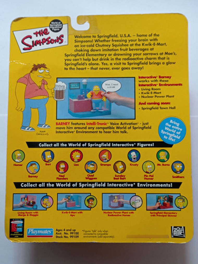 Barney 2000 Simpsons World Of Springfield 5