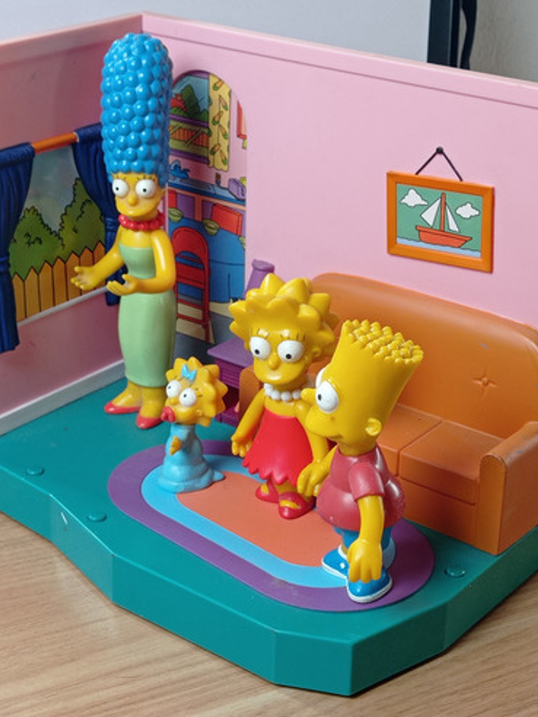Bart + Lisa + Marge + Maggie + Living Set 2000 Simpsons 1