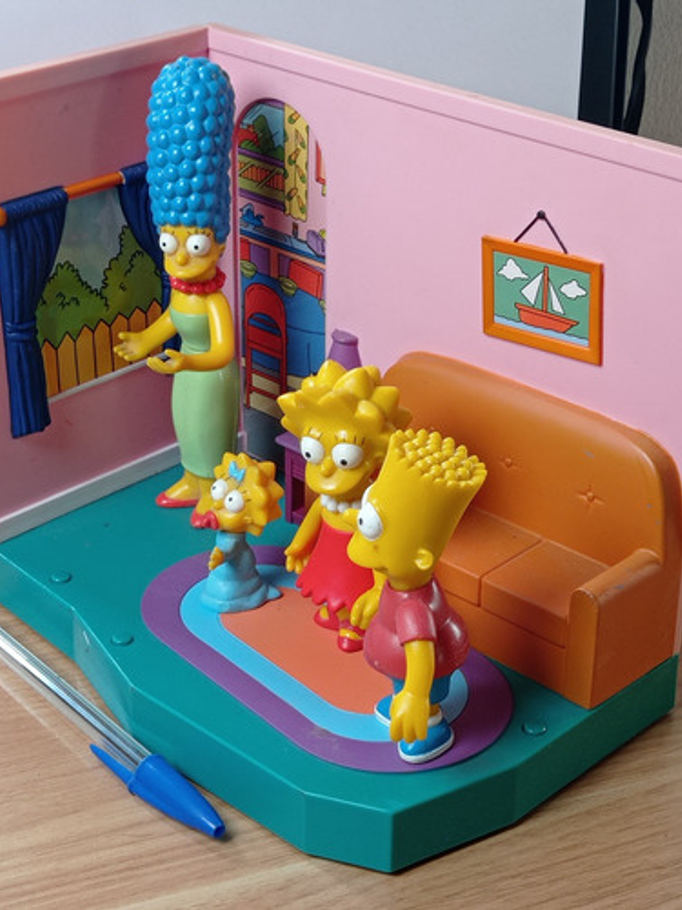 Bart + Lisa + Marge + Maggie + Living Set 2000 Simpsons 2
