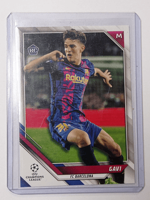 Carta Topps Gavi 50 Barcelona 2022 Champions League