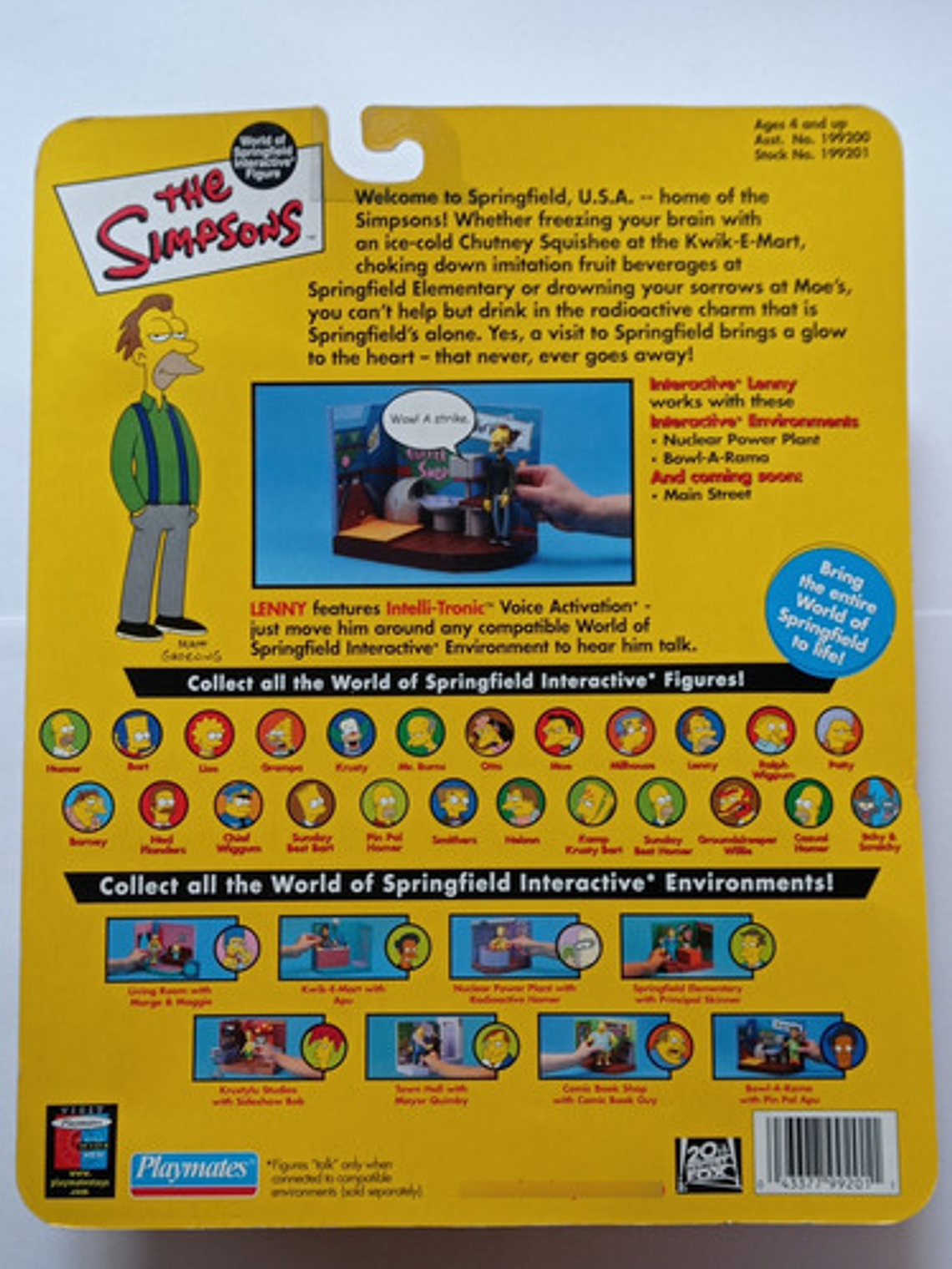 Lenny 2001 Simpsons World Of Springfield 5