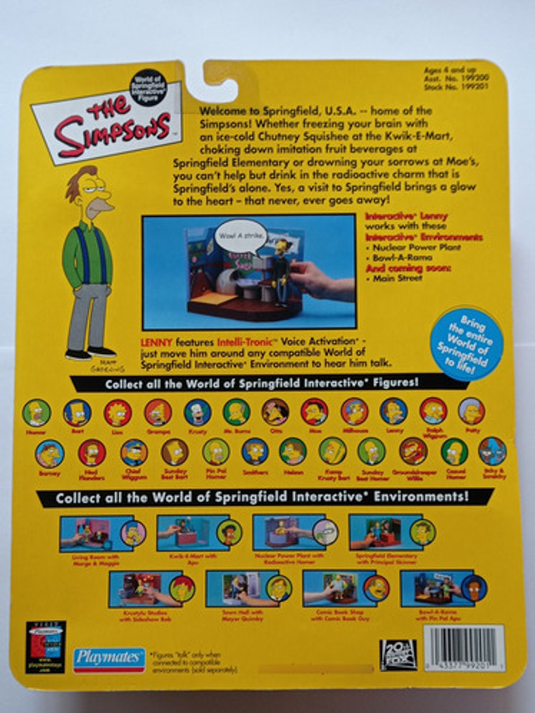 Lenny 2001 Simpsons World Of Springfield 5
