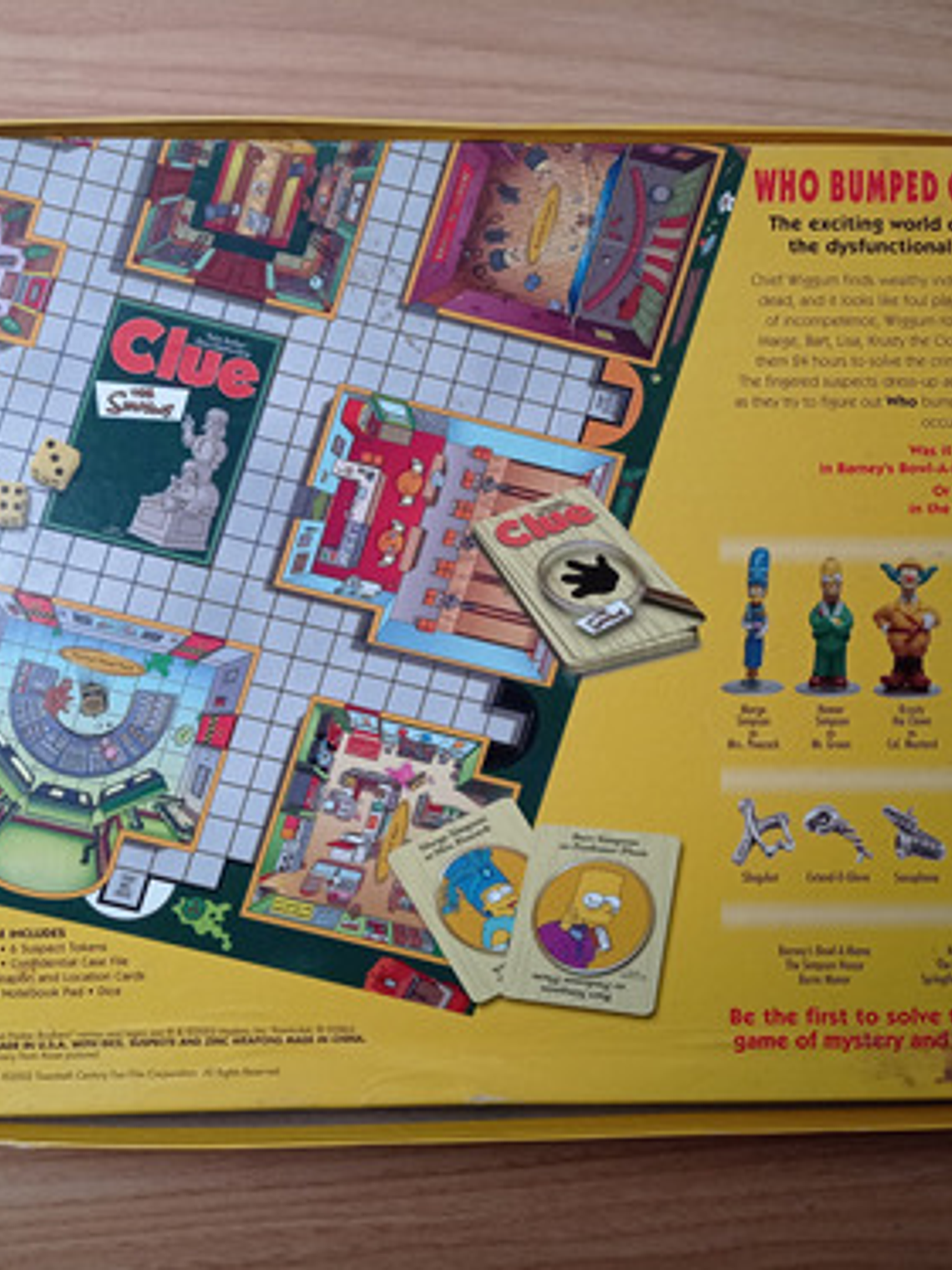 Juego De Mesa Clue Simpsons Ingles Hasbro 5