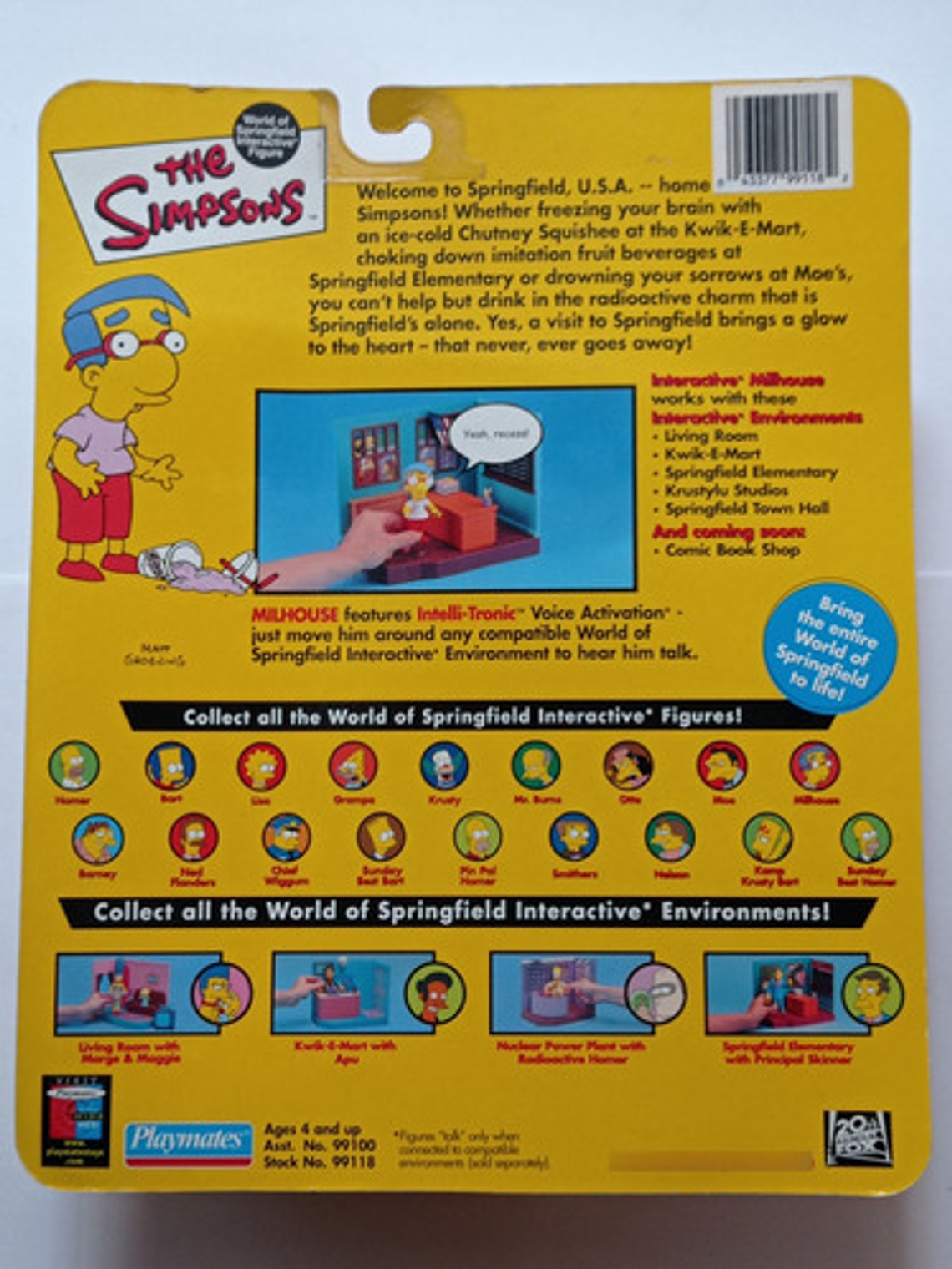 Milhouse 2001 Simpsons World Of Springfield 5