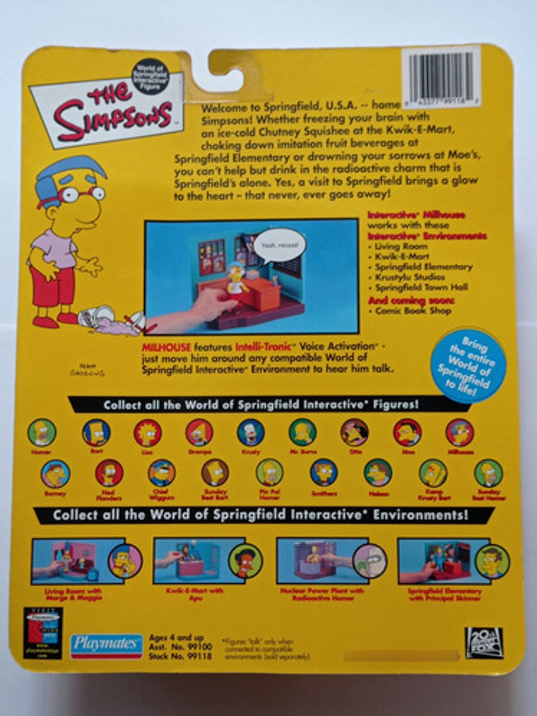 Milhouse 2001 Simpsons World Of Springfield 5