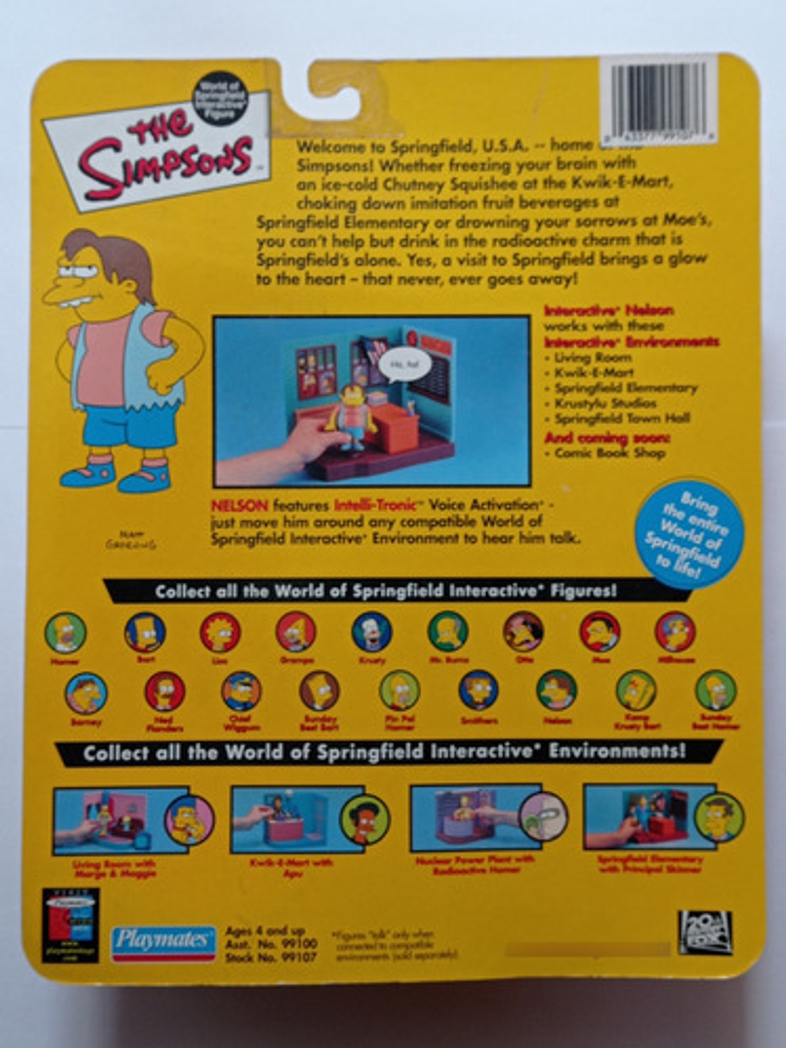 Nelson 2001 Simpsons World Of Springfield 5