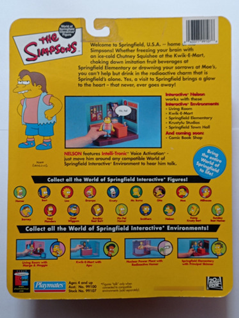 Nelson 2001 Simpsons World Of Springfield 5