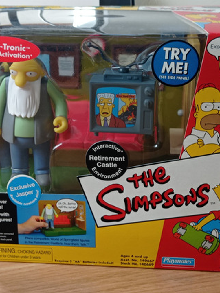 Jasper + Retirement Castle 2002 Simpsons World Springfield 1