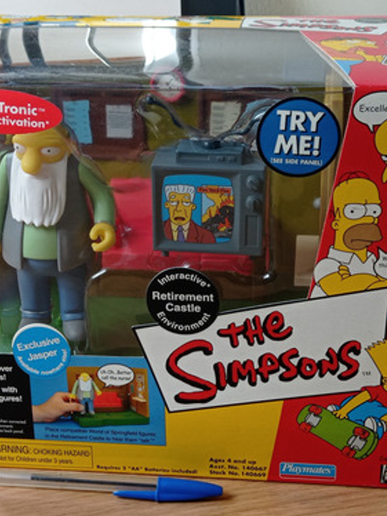 Jasper + Retirement Castle 2002 Simpsons World Springfield 2