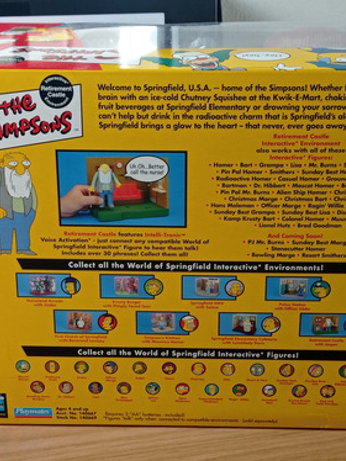 Jasper + Retirement Castle 2002 Simpsons World Springfield 5