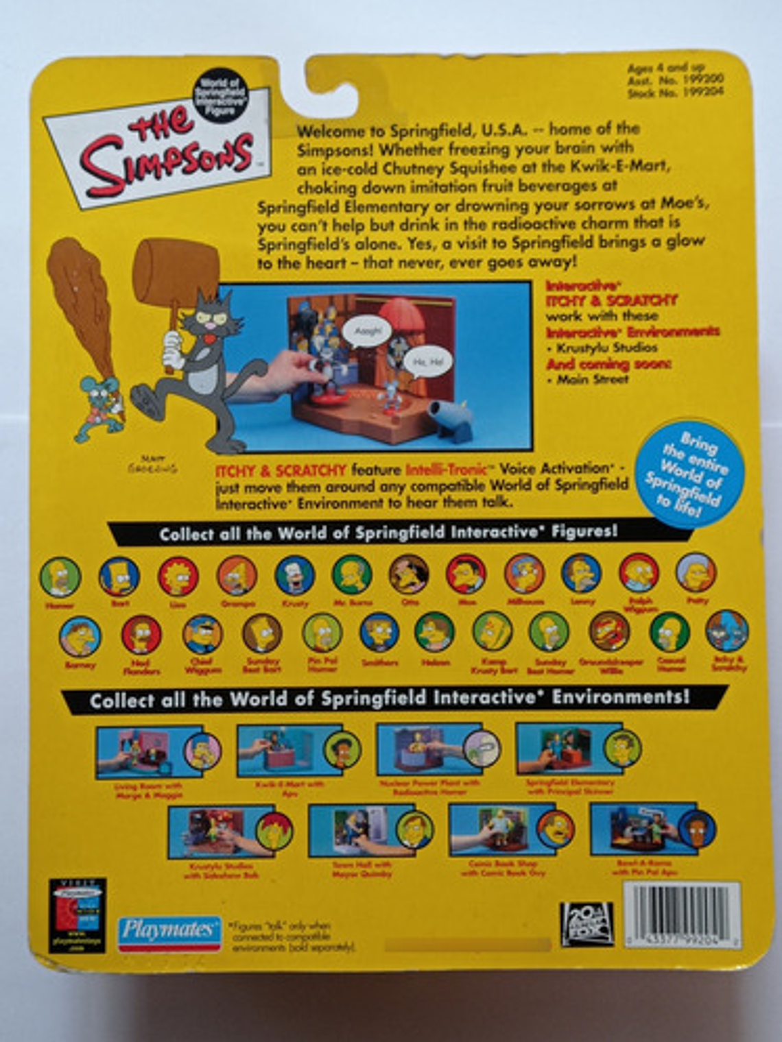 Itchy & Scratchy 2001 Simpsons World Of Springfield 5