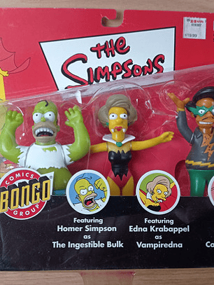 Homer + Edna + Apu Bongo Group 2002 Simpsons