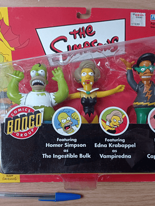 Homer + Edna + Apu Bongo Group 2002 Simpsons