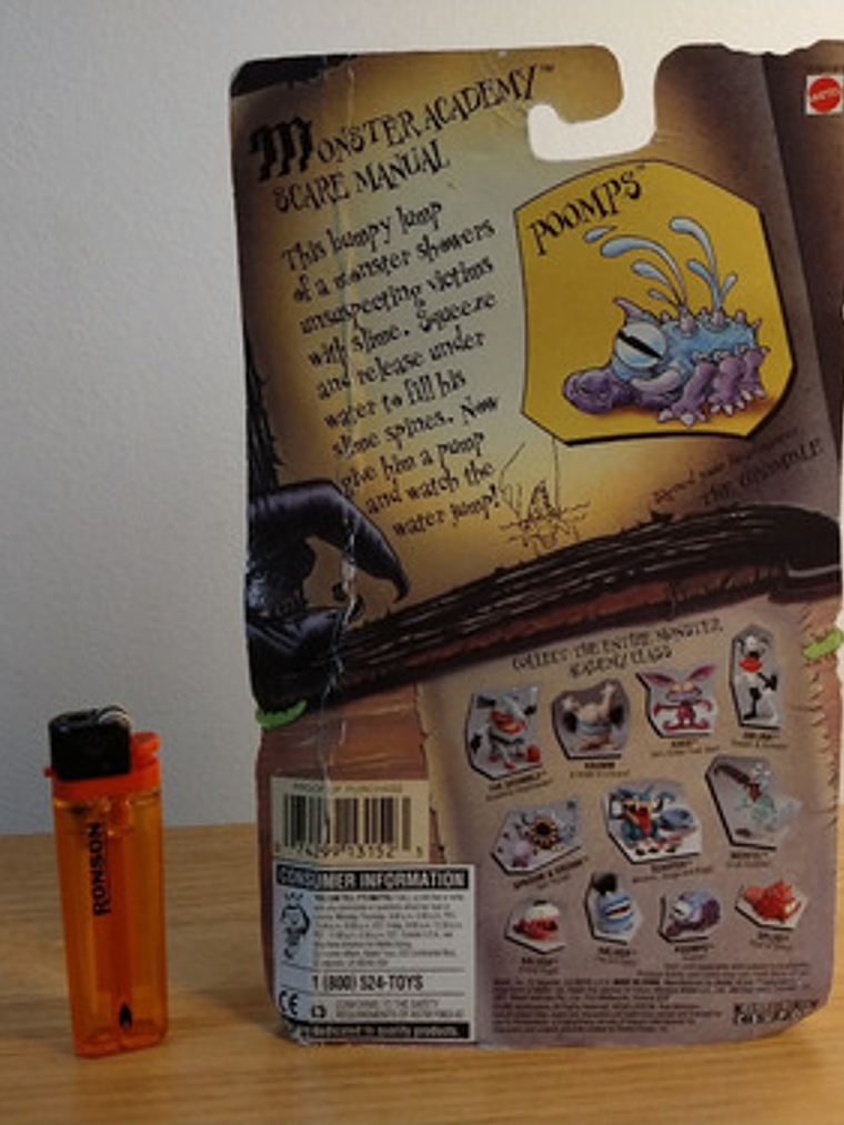 Poomps 1995 Mattel Monstruos De Verdad Nickelodeon Sellado 5