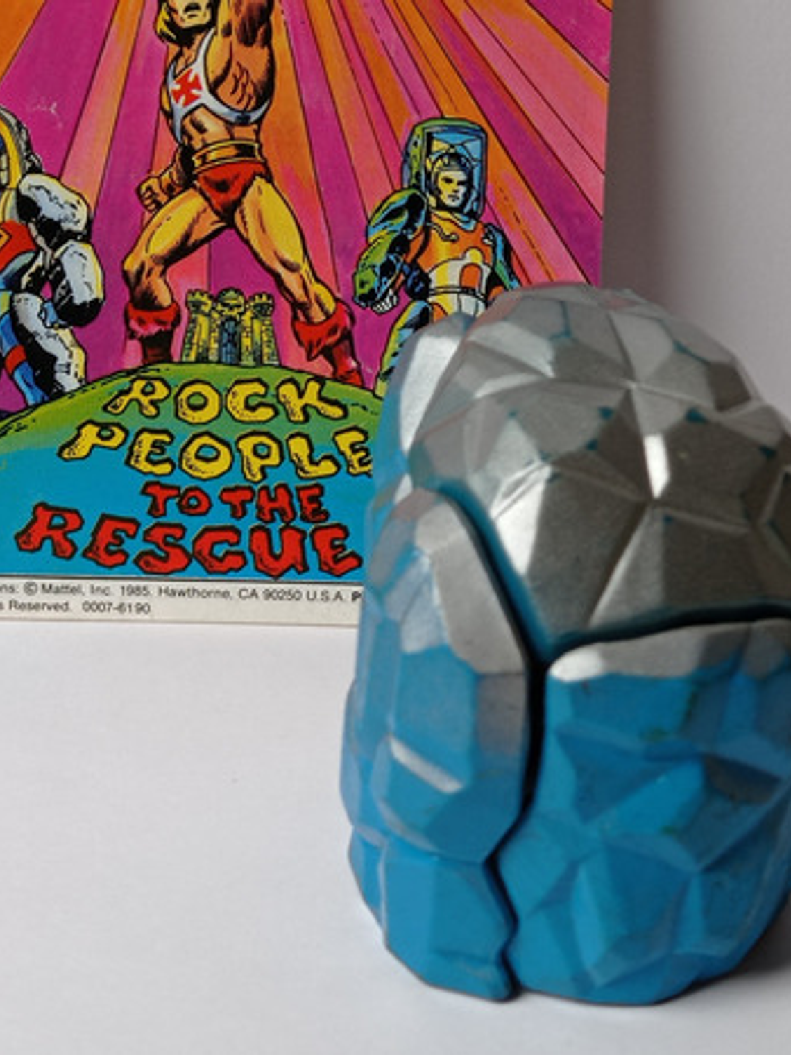 Rokkon + Comic 1986 Motu He-man Heroic Warriors Rock People 4