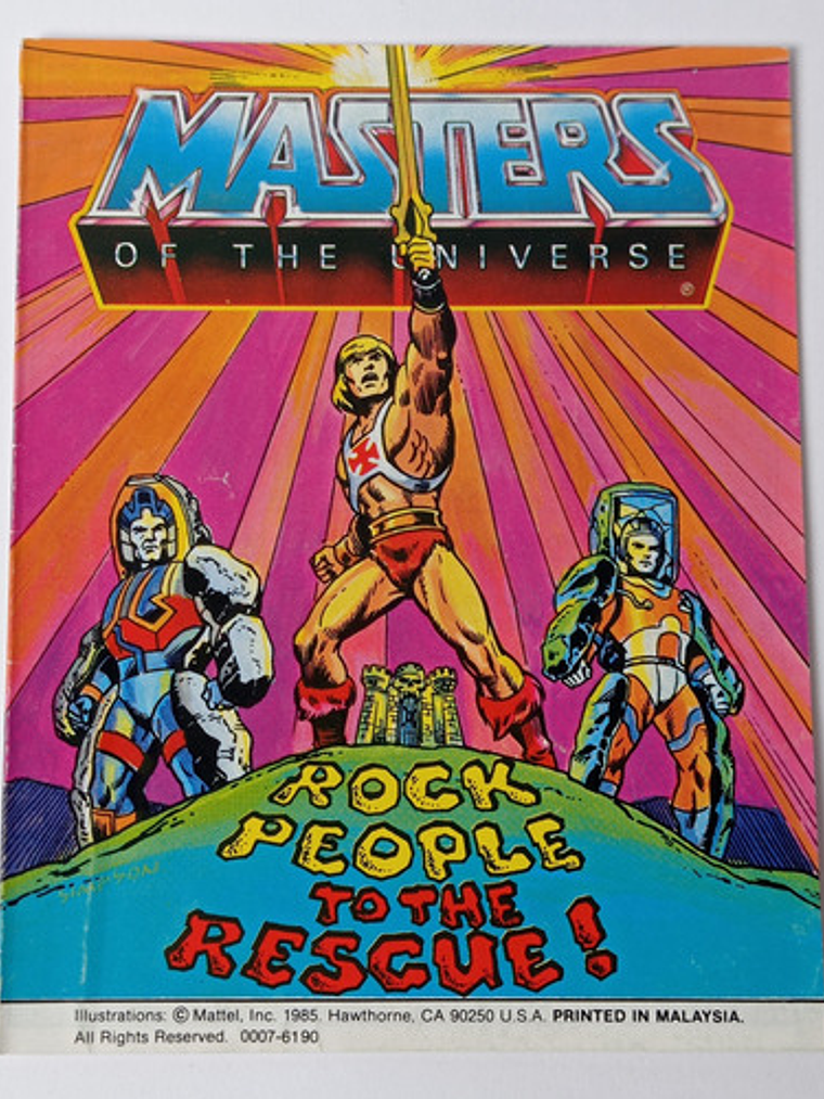 Rokkon + Comic 1986 Motu He-man Heroic Warriors Rock People 5