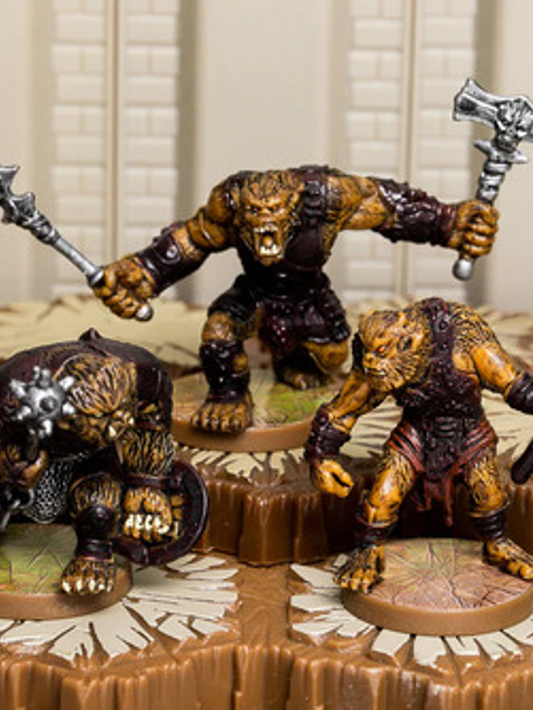 Horned Skull Brutes (bugbear) Heroscape Dungeons And Dragons 1