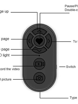 Disparador Control Remoto Bluetooth 7 Botones Selfie