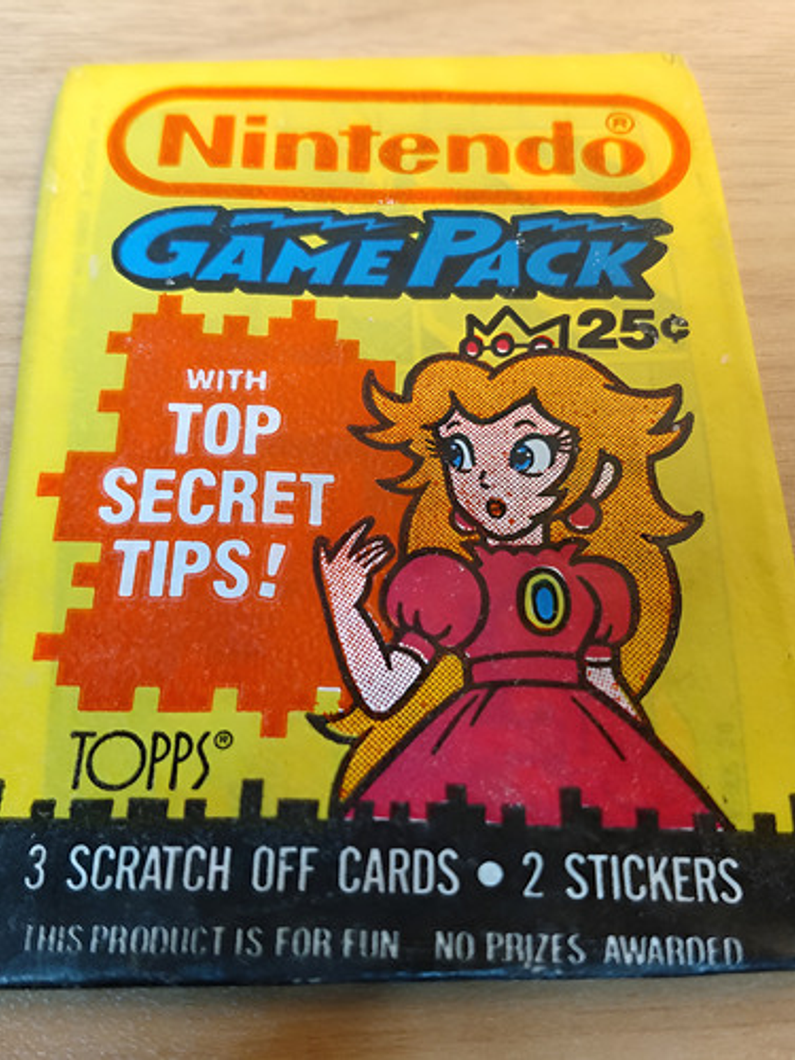 Sobre 5 Cartas Nintendo 1989 Gamepack Peach Princess 1