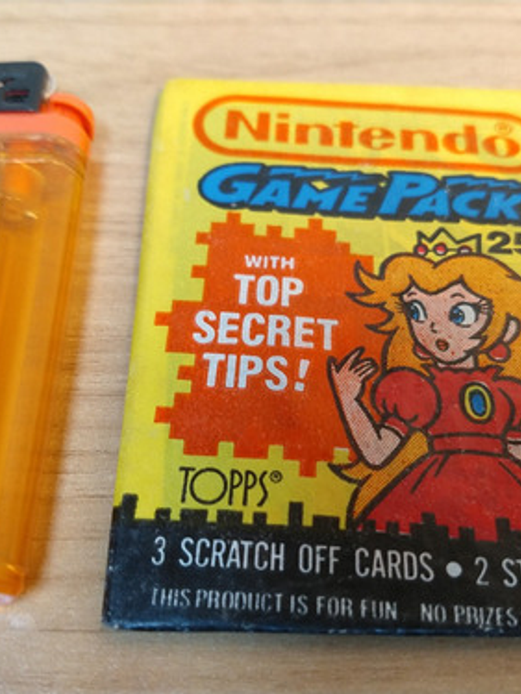 Sobre 5 Cartas Nintendo 1989 Gamepack Peach Princess 2