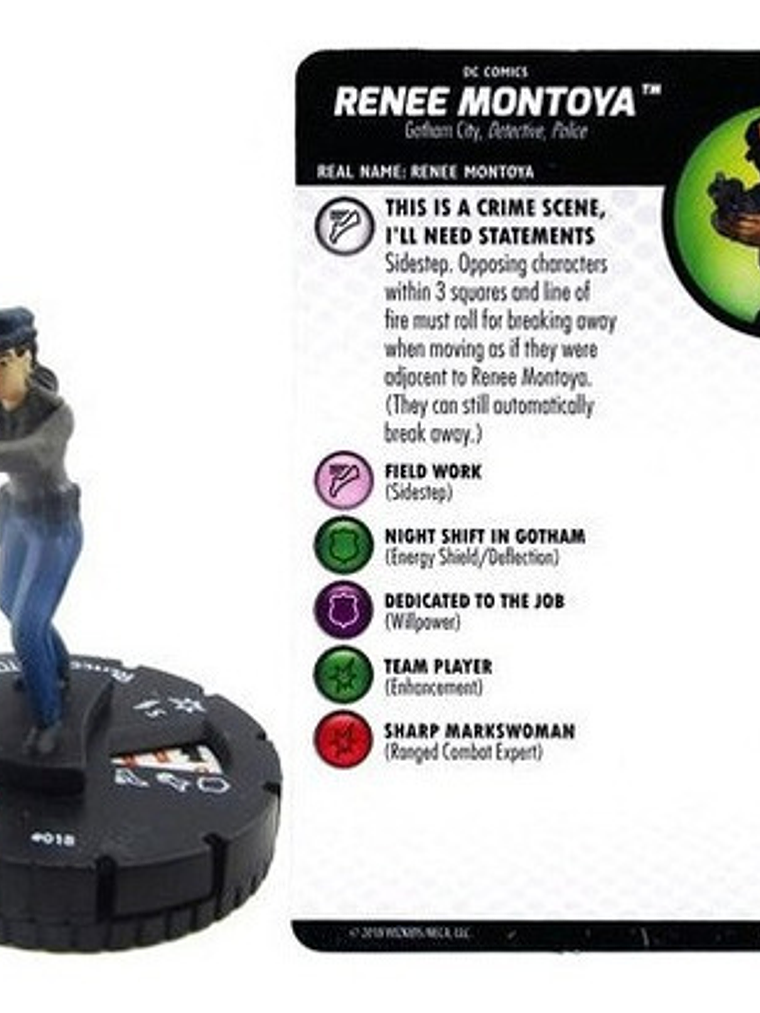 Renee Montoya #018 Batman The Animated Series Heroclix 1