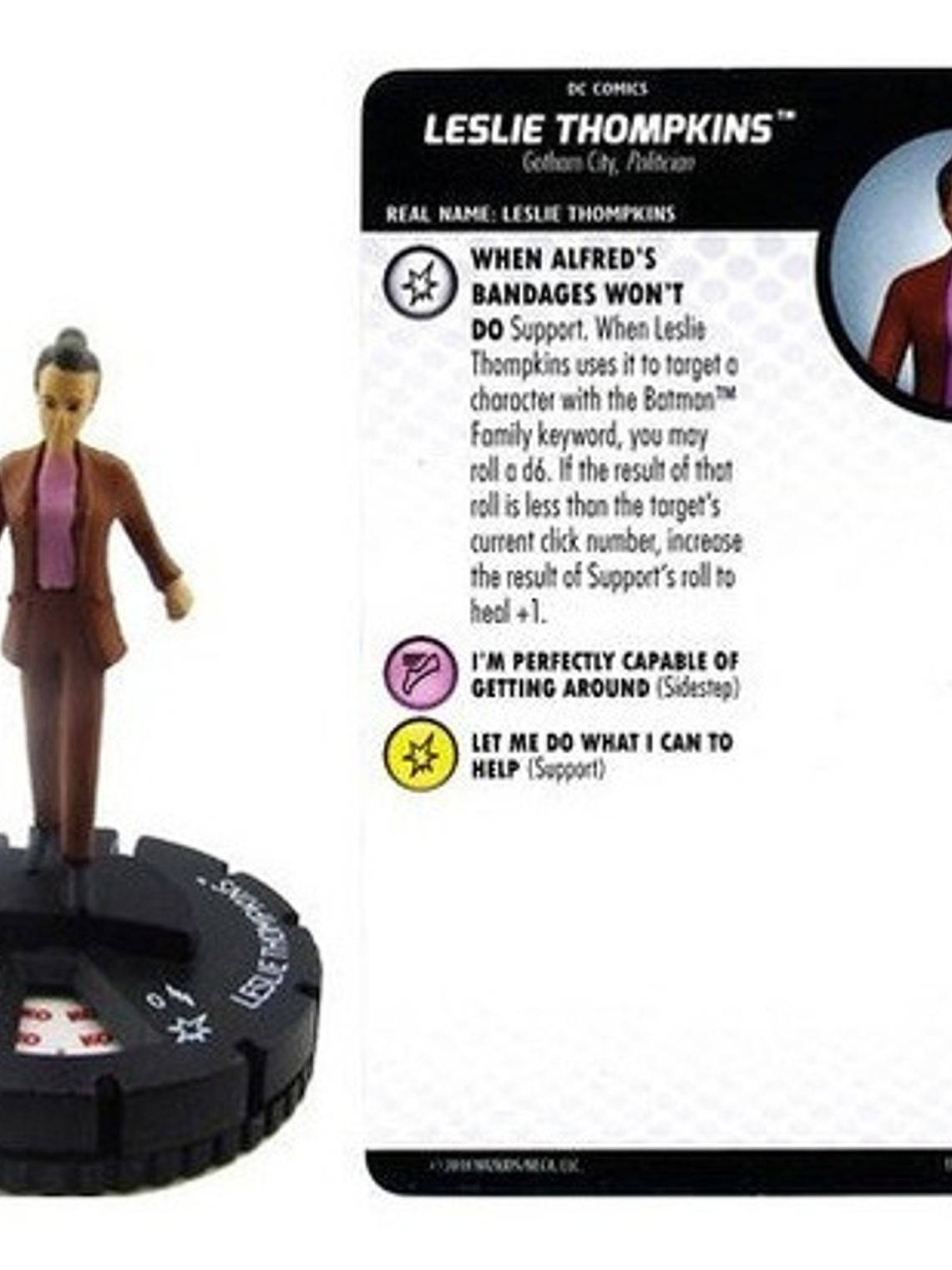 Leslie Thompkins #007 Batman The Animated Series Heroclix 1