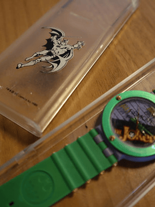 Reloj The Joker 1989 Quintel Dc Comics The Batman Verde
