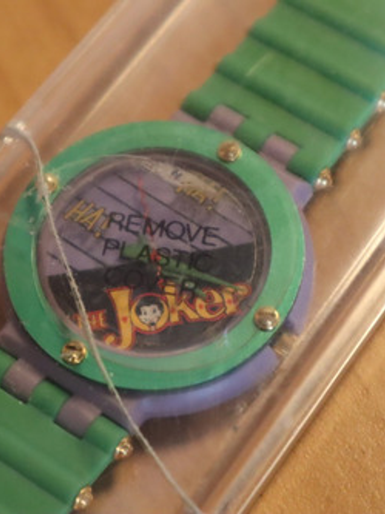 Reloj The Joker 1989 Quintel Dc Comics The Batman Verde 6