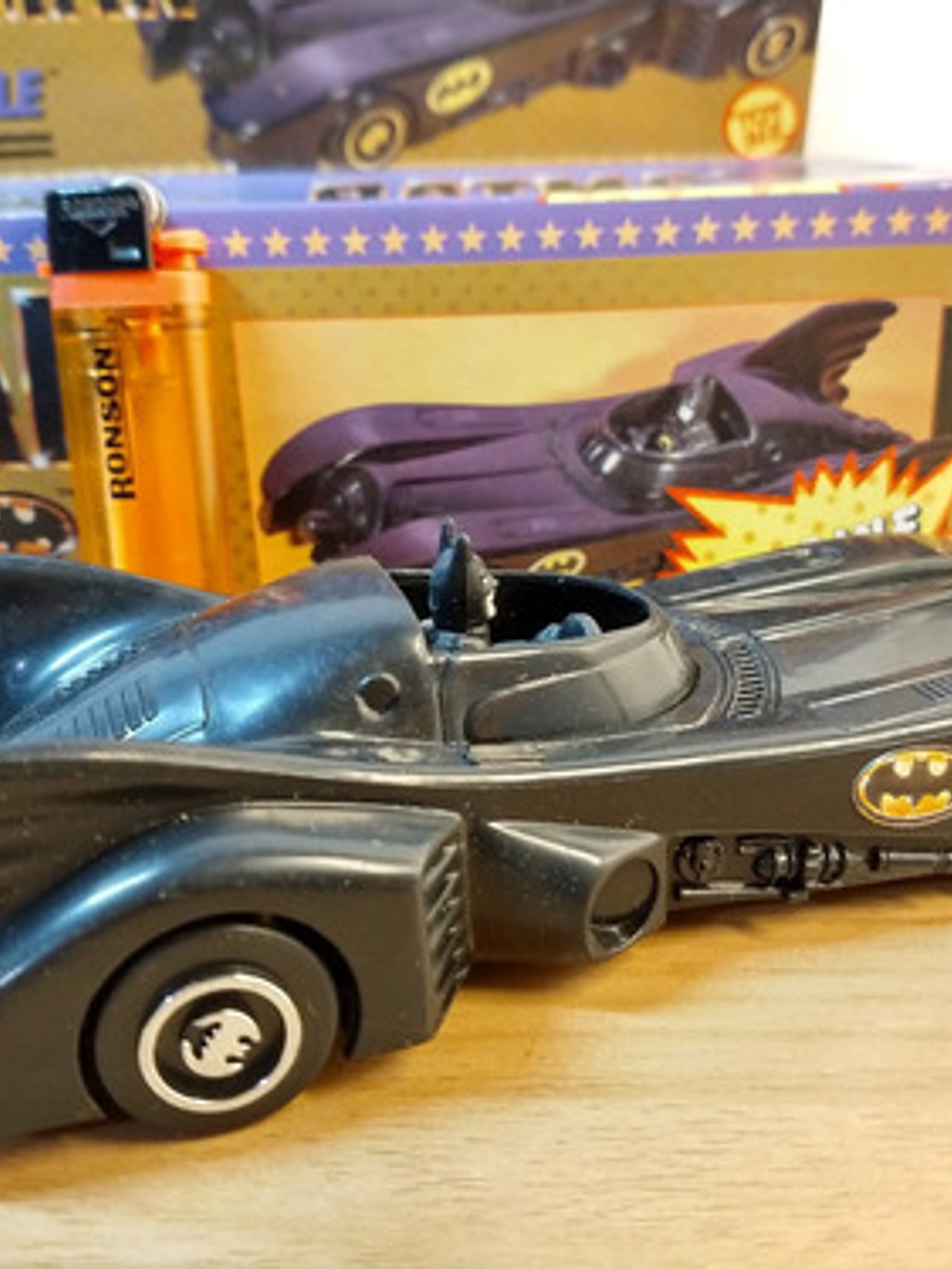 Batmobile Turbine Sound 1989 Batman Dc Negro 3