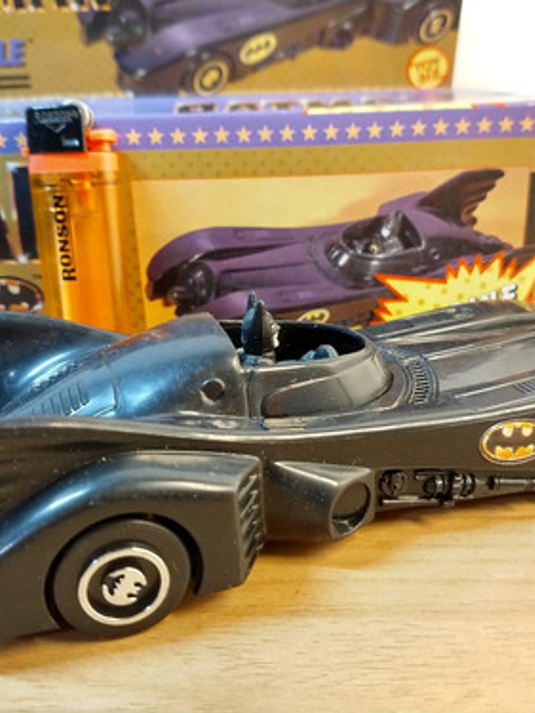 Batmobile Turbine Sound 1989 Batman Dc Negro 3