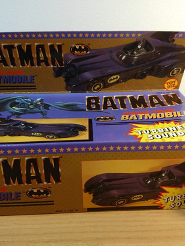 Batmobile Turbine Sound 1989 Batman Dc Negro 4