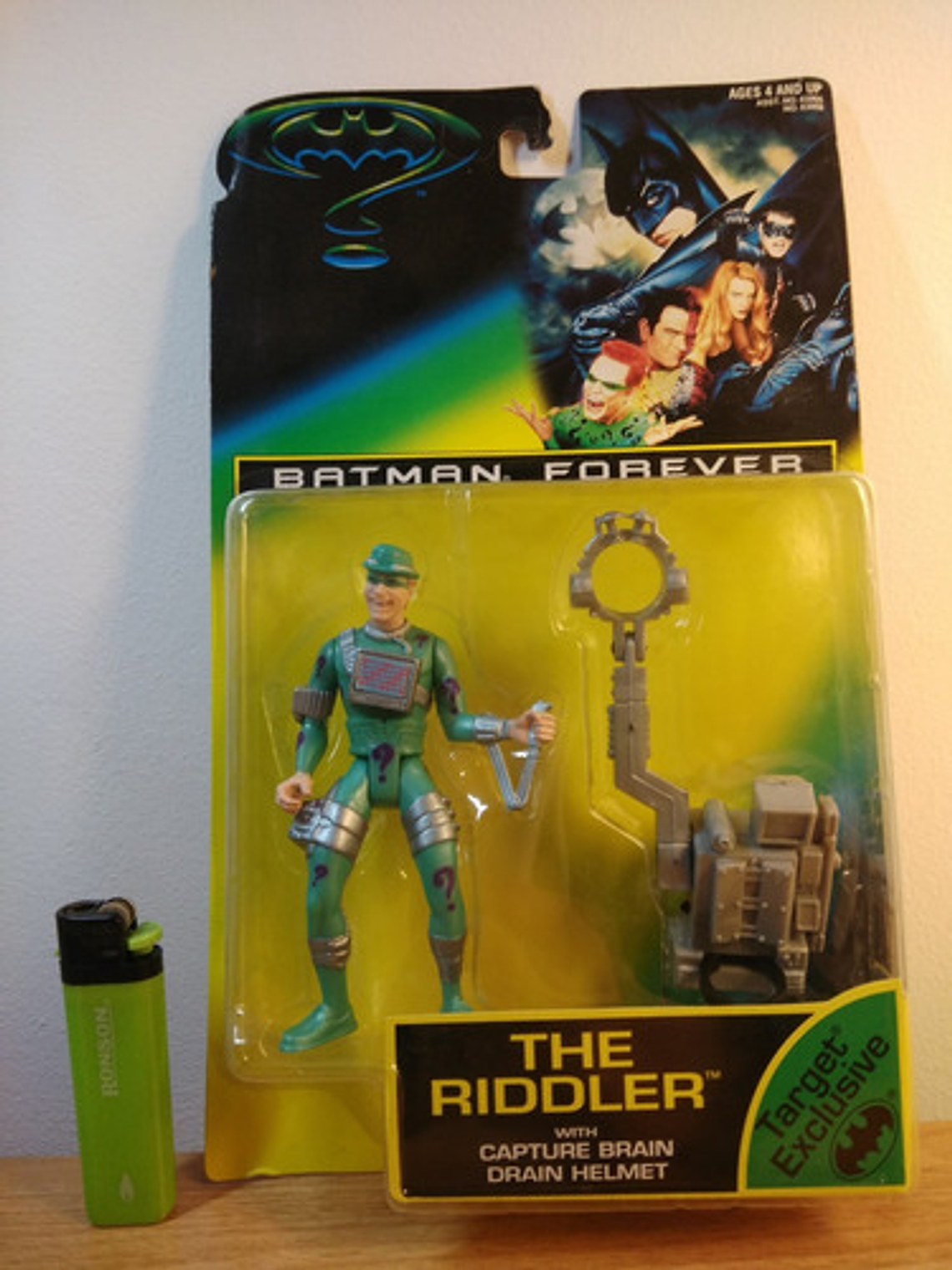 The Riddler With Helmet Exclusive 1995 Batman Forever Kenner 2