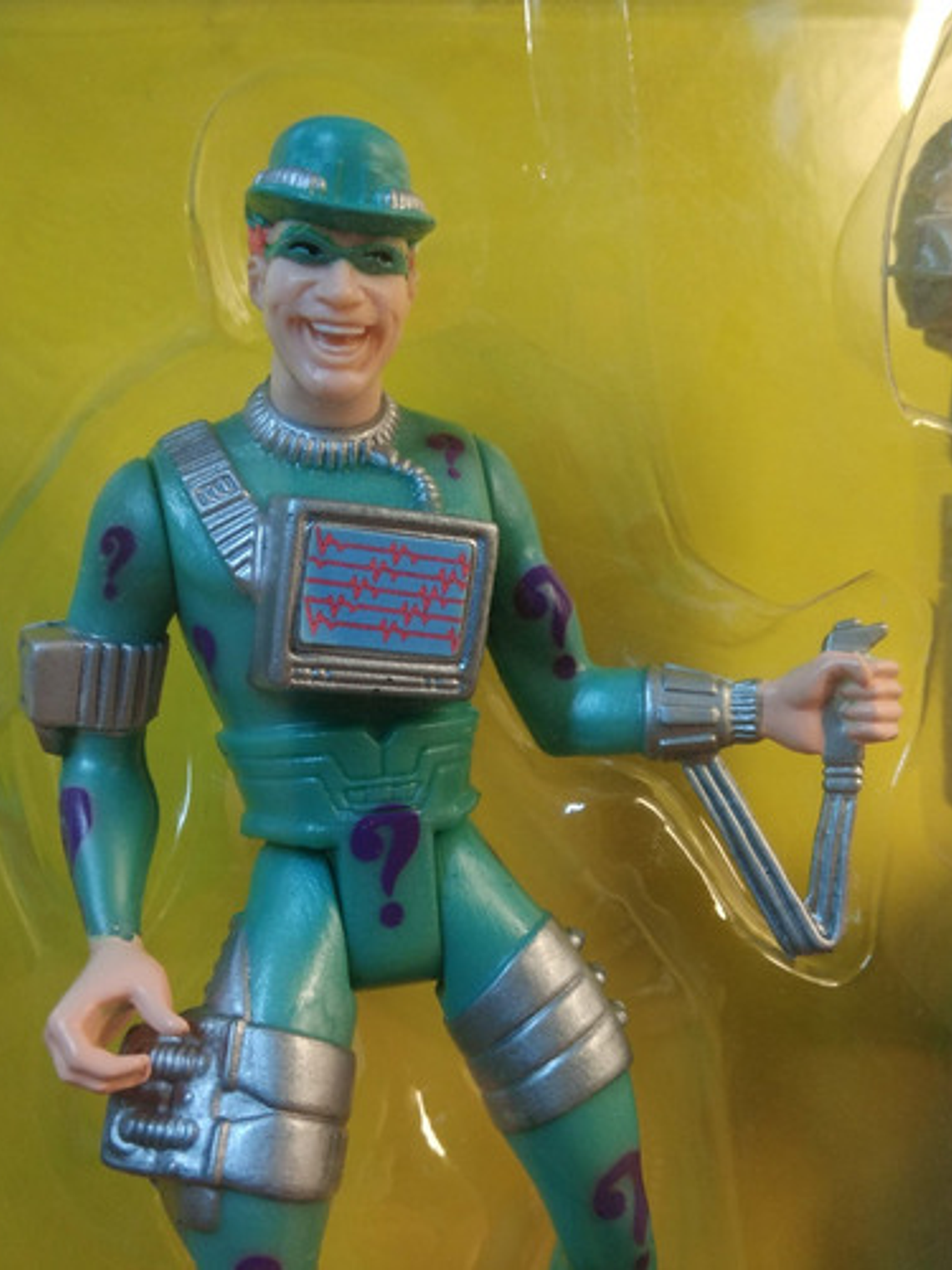 The Riddler With Helmet Exclusive 1995 Batman Forever Kenner 5