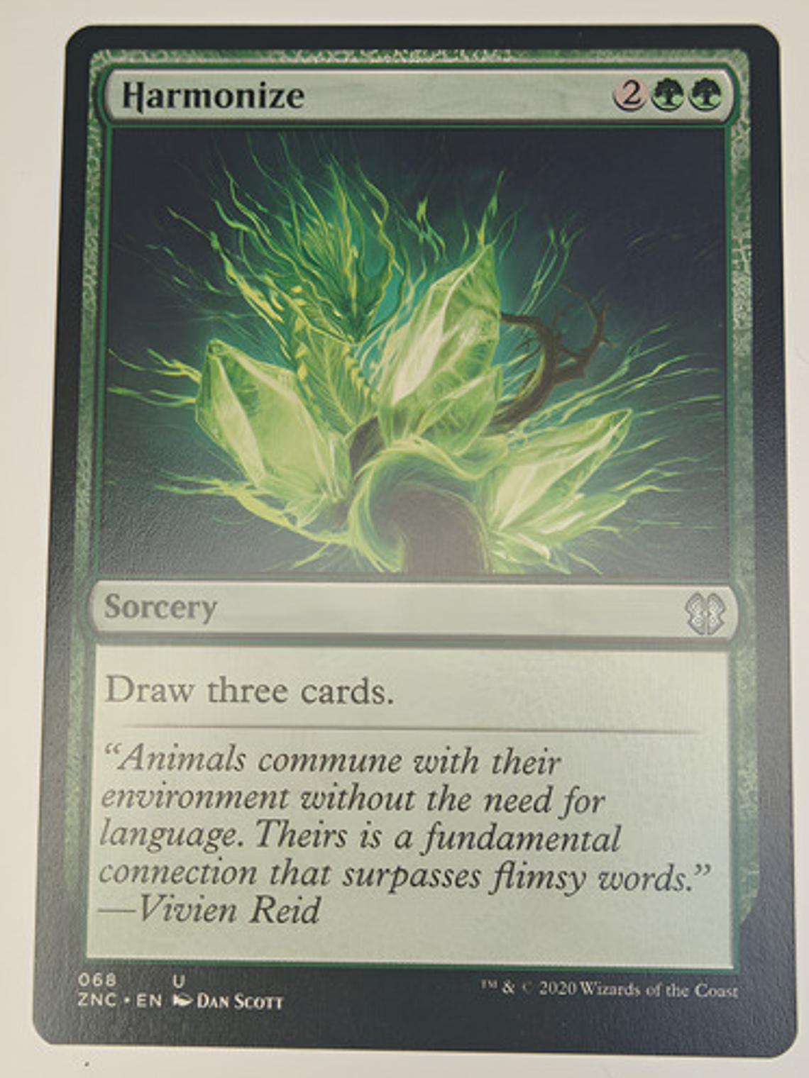 Carta Magic Harmonize [zendikar Comm] Mtg Sorcery Harmonize 1