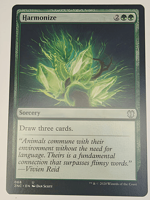 Carta Magic Harmonize [zendikar Comm] Mtg Sorcery Harmonize