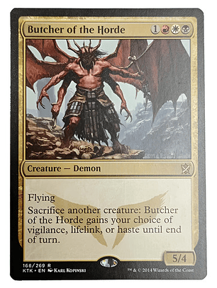 Carta Magic Butcher Of The Horde [tarkir] Mtg Demon Butcher 