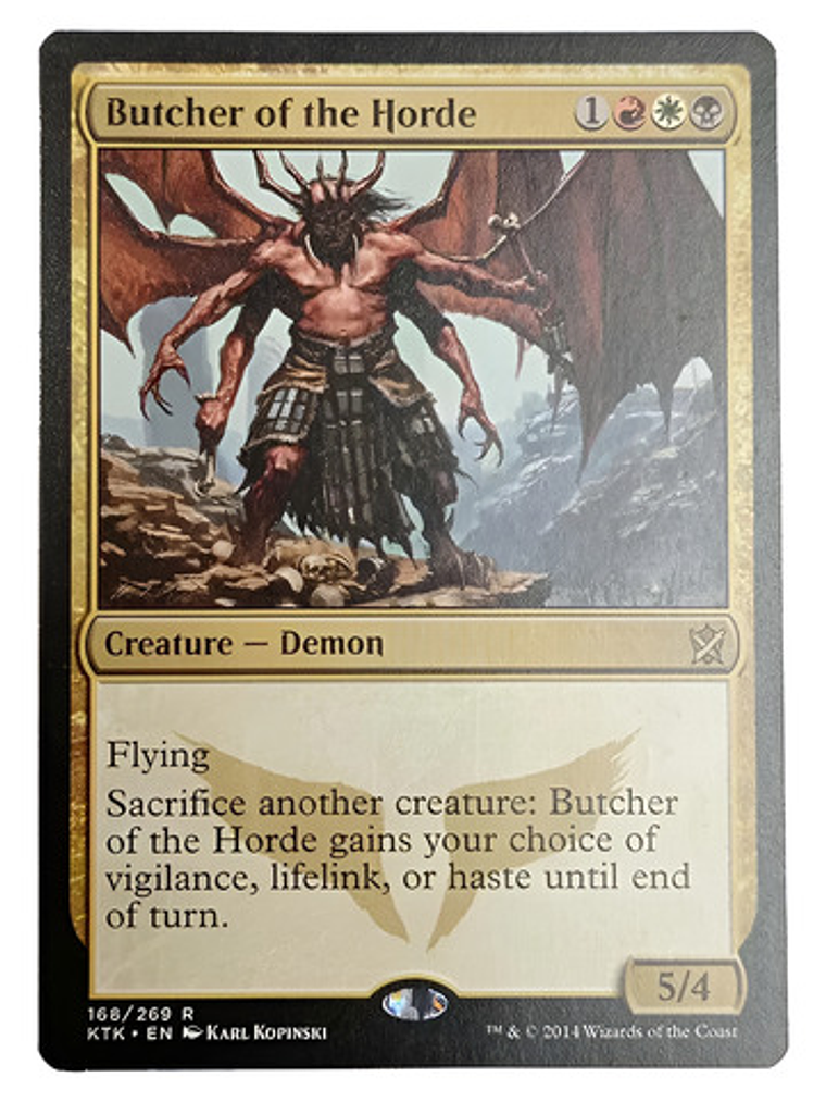 Carta Magic Butcher Of The Horde [tarkir] Mtg Demon Butcher  1