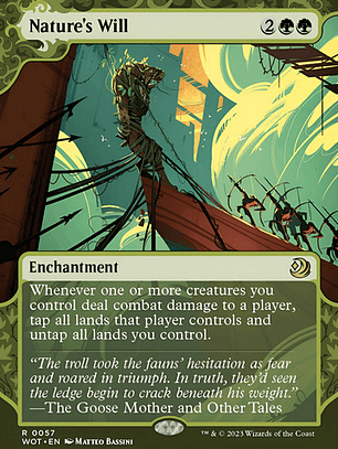 Carta Magic Nature's Will Foil [woe] Mtg Nature's Will Inglé