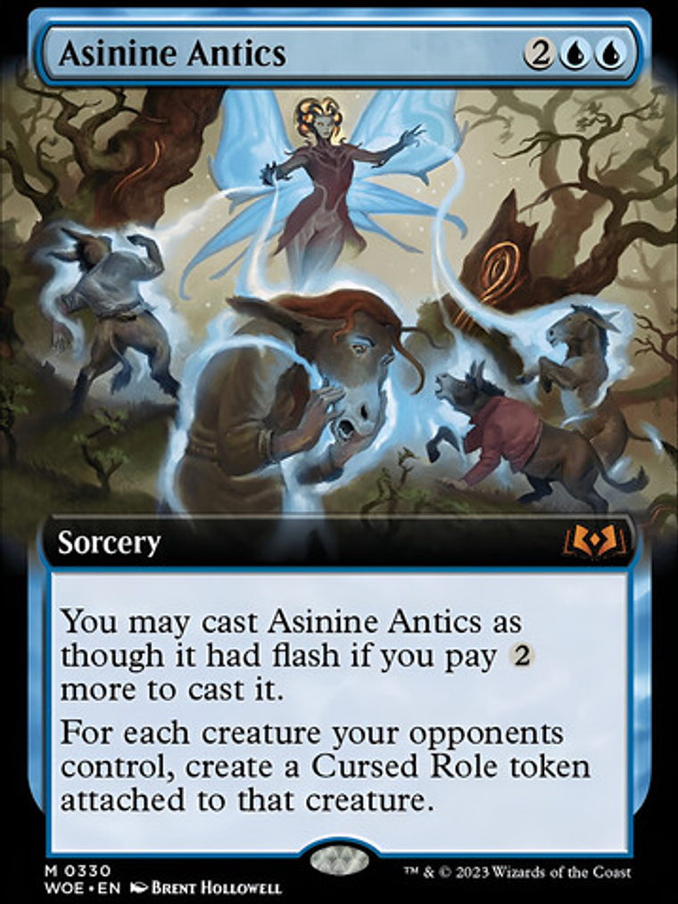 Carta Magic Asinine Antics (extended Art) Foil [woe] Mtg Asi 1