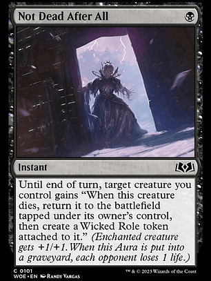 Carta Magic Not Dead After All Foil [woe] Mtg Not Dead After