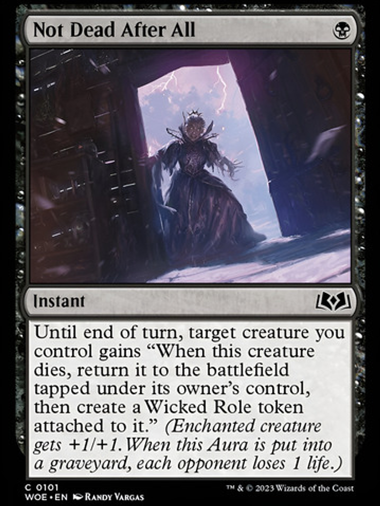 Carta Magic Not Dead After All Foil [woe] Mtg Not Dead After 1