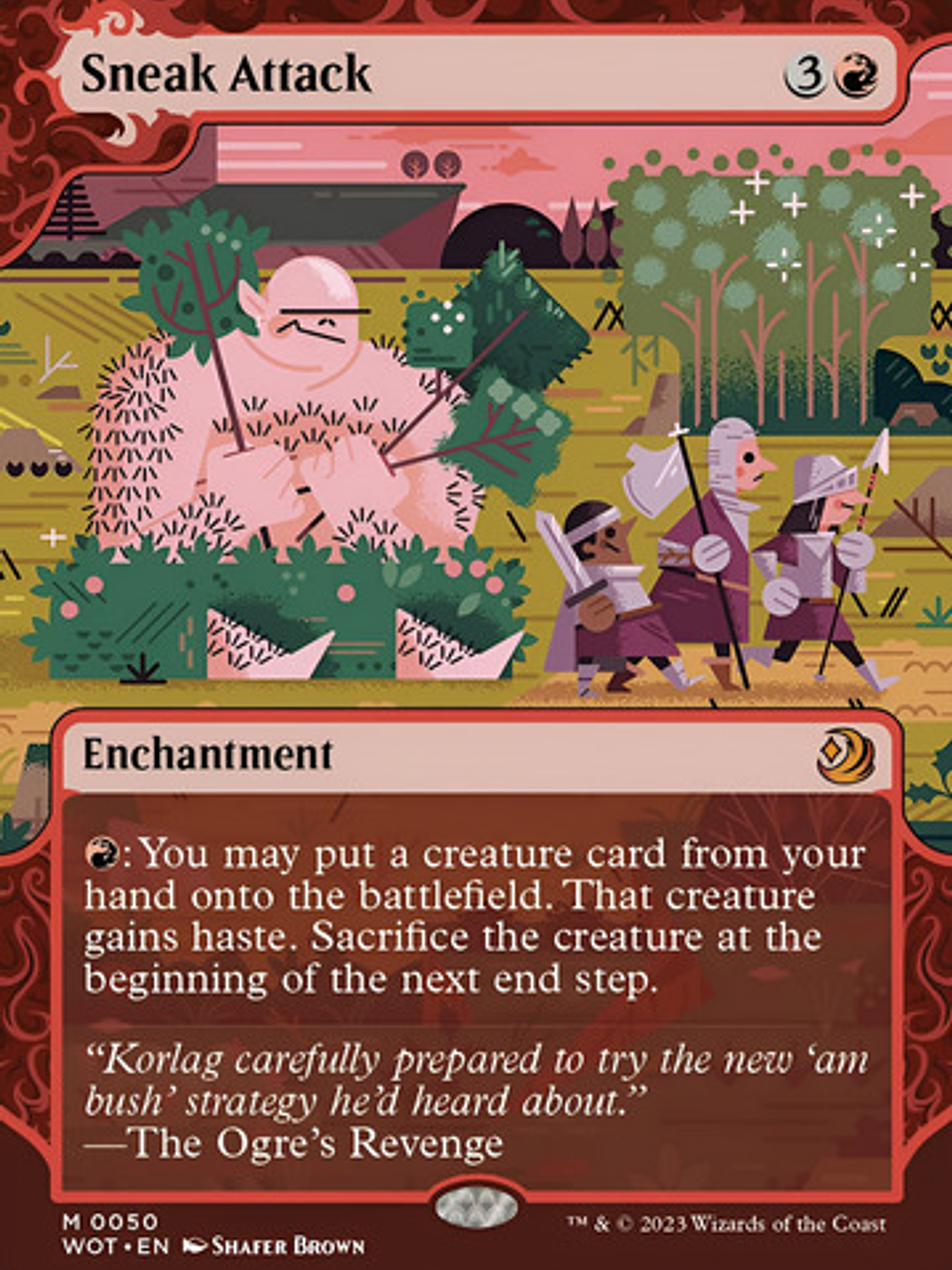 Carta Magic Sneak Attack [woe] Mtg Sneak Attack Inglés 1