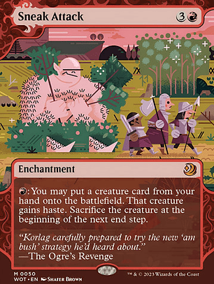 Carta Magic Sneak Attack [woe] Mtg Sneak Attack Inglés