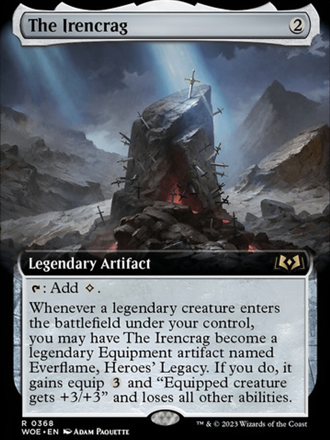 Carta Magic The Irencrag (extended Art) Foil [woe] Mtg The I 1