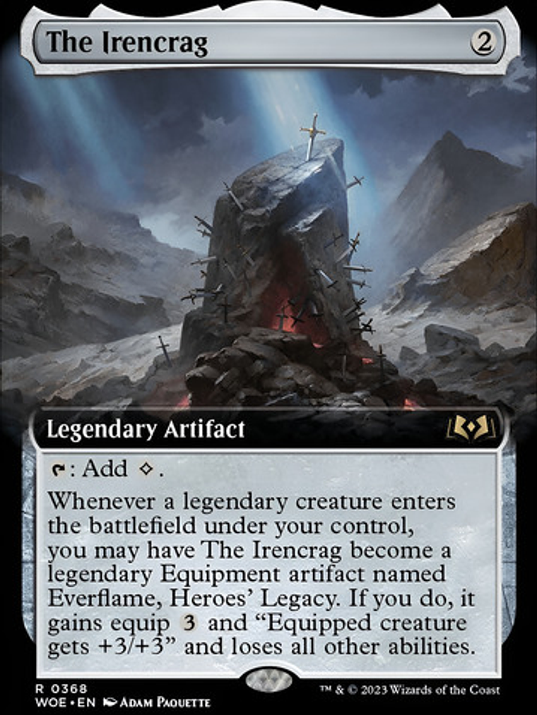 Carta Magic The Irencrag (extended Art) Foil [woe] Mtg The I 1